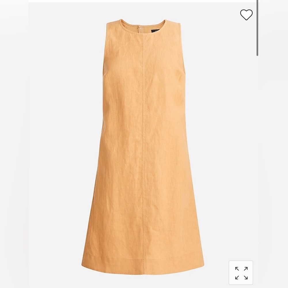 J.Crew Button-back linen shift dress. Never worn.